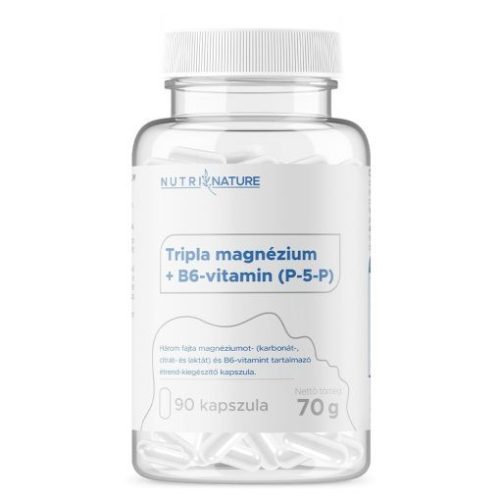 Nutri Nature Tripla magnézium + B6-vitamin kapszula