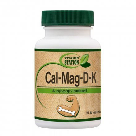 Vitamin Station cal-mag-d-k egészséges csontokért kapszula 90 db