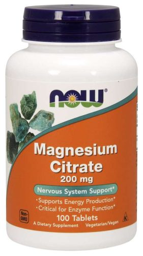 Now magnesium citrate tabletta 200 mg 100 db