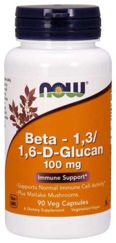 Now beta 1,3/l6d glucan kapszula 100mg 90 db