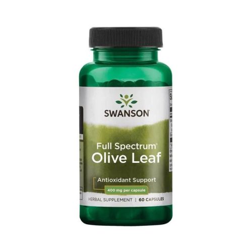 Swanson Olive Leaf (Oliva levél) 400mg 60 kapszula