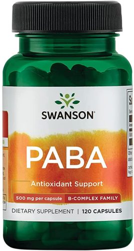 Swanson PABA (para-amino-benzoésav) 500mg 120 kapszula