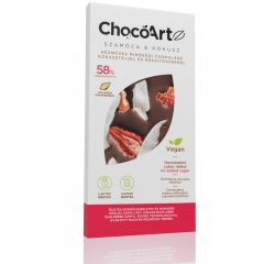 Chocoartz szamóca és kókusz cukormentes csokoládé kókusztejjel 75 g